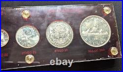 1953 Canada Uncirculated Mint Set NSF Varieties Unc PL In Plastic Case