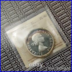 1954 Canada $1 Silver Dollar Coin ICCS PL-66 Heavy Cameo #coinsofcanada