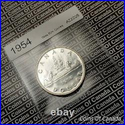 1954 Canada $1 Silver Dollar Wide Rim + Cameo UNCIRCULATED Coin #coinsofcanada