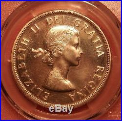 1954 Canadian Silver Dollar PCGS Mint State 65 Proof-Like