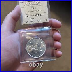 1954 MS-64 CH# OBV-002 $1 Dollar Canada Silver ICCS GEM Quality Old Cert