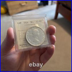 1954 PL-66 $1 Dollar Canada Silver ICCS GEM
