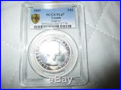 1955 Arnprior Canada silver dollar PCGS graded PL67