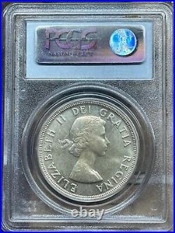 1955 Arnprior With Die Break Canada Silver Dollar Pcgs Ms64 Rare Coin