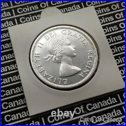 1955 Canada $1 Silver Dollar UNCIRCULATED Coin Great Eye Appeal #coinsofcanada