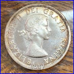 1955 Canada Dollar Nice Original Gem PL Super Tone KM-54 Mintage 268,105 CHRC
