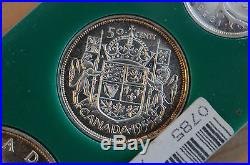 1955 Canada Silver Proof-Like Gem Set of 6 Coins in holder 1955 Canada Silver Proof-Like Gem Set of 6 Coins in holder