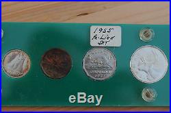 1955 Canada Silver Proof-Like Gem Set of 6 Coins in holder 1955 Canada Silver Proof-Like Gem Set of 6 Coins in holder