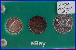 1955 Canada Silver Proof-Like Gem Set of 6 Coins in holder 1955 Canada Silver Proof-Like Gem Set of 6 Coins in holder