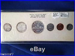 1955 Canada Silver Proof-Like Set of 6 Coins E4415