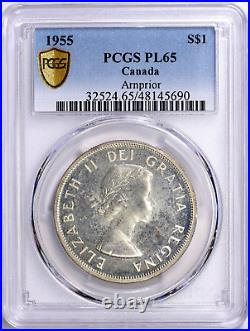 1955 PCGS MS65PL Canada DOLLAR Silver Arnprior