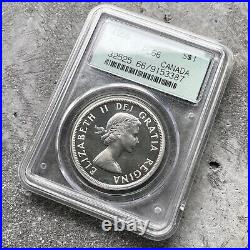 1956 Canada 1 Dollar Silver Coin One Dollar Proof Like PCGS PL 66 Cameo