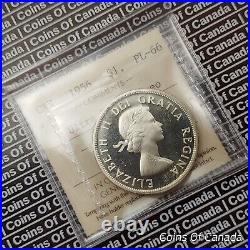 1956 Canada $1 Silver Dollar ICCS PL 66 UHC Ultra Heavy Cameo #coinsofcanada