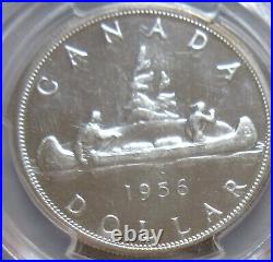 1956 Canada Silver Dollar Coin. PCGS PL-65 Semi Key NICE GRADE $1 PL 65