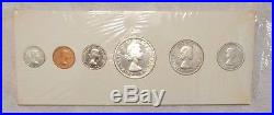 1958 Canada 6 Coins Set Silver Dollar, 50, 25, 10, & 5, 1 Cents Uncirculated
