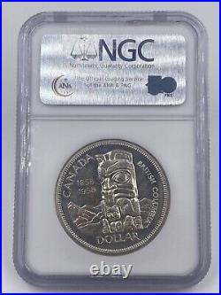 1958 Canada Silver Dollar NGC PL 64