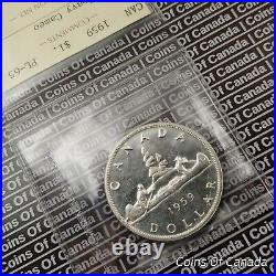 1959 Canada $1 Silver Dollar Coin ICCS PL 65 Heavy Cameo WOW! #coinsofcanada