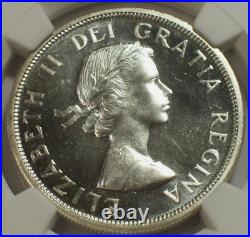 1959 S$1 Dollar Elizabeth II Canada Ngc Pl 66(semi-cam) Rarity R5 High Grades 1959 S$1 Dollar Elizabeth II Canada Ngc Pl 66(semi-cam) Rarity R5 High Grades