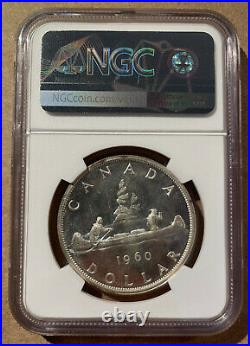 1960 CANADA $1 NGC PL 63 Silver Dollar Voyageur