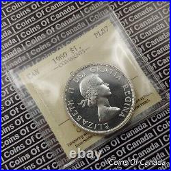 1960 Canada $1 Silver Dollar ICCS PL 67 Top Pop Registry Set Coin #coinsofcanada