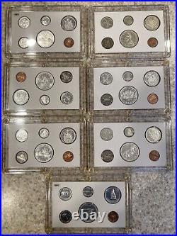 1961 1967 Canada Mint Sets Proof Like