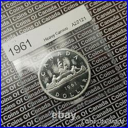 1961 Canada $1 Silver Dollar UNCIRCULATED Coin Heavy Cameo! WOW #coinsofcanada