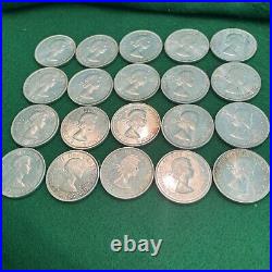 1961 Rare Roll Of Canada Silver Dollars