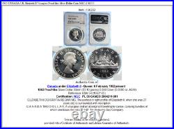 1963 CANADA UK Elizabeth II Voyagers Proof-like Silver Dollar Coin NGC i106333