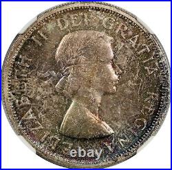 1963 Canada $1 NGC MS 66 Silver Dollar Multi Color Tone
