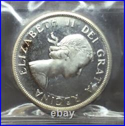 1963 Canada Silver Dollar ICCS PL 64 Heavy Cameo