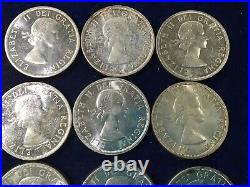 1963 Canada Silver Dollar Lot of 12 Uncirculated Coins E1411