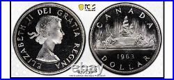 1963 Canada Silver dollar $1 PCGS PL66CAM With True View. Nice Cameo Contrast