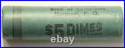 1964 Canada 10 Cents Bank of Montreal Roll Lot of 50 Unc Silver #10952
