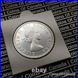 1964 Canada $1 Silver Dollar MISSING DOT UNCIRCULATED Coin WOW! #coinsofcanada