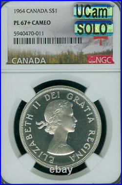 1964 Canada Silver Dollar Ngc Pl67+ Mac Ucam Mac Solo Finest Spotless Rare