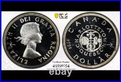 1964 Canada Silver Dollar. PCGS PL 65DCAM. Pop 11. Only 25 graded higher 1964 Canada Silver Dollar. PCGS PL 65DCAM. Pop 11. Only 25 graded higher