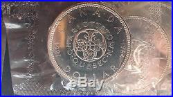 1964 Silver Dollar BU Proof Canada Roll 20 coins Sealed in Original Cellophane