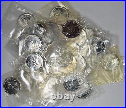 1964 to 1966 Mixed Date 25C Silver Canada Proof Like 40 Coins in Mint Cello