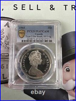 1965 $1 PL-67 Cameo Canada Silver Dollar Coin PCGS