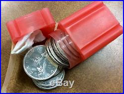 1965 CANADIAN DOLLARS UNC ROLL Of 20 Coins 80% SILVER Canada