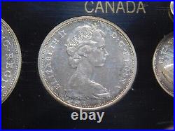 1965 Canada Canadian Uncirculated 6 Coin Silver Mint Set