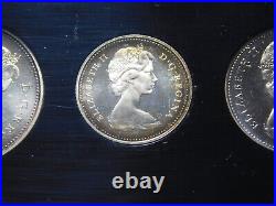1965 Canada Canadian Uncirculated 6 Coin Silver Mint Set
