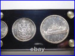1965 Canada Canadian Uncirculated 6 Coin Silver Mint Set