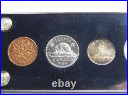 1965 Canada Canadian Uncirculated 6 Coin Silver Mint Set