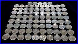 1965 Canada Silver Dollar - Canada Voyageur Silver Dollars Lot - 85 Coins