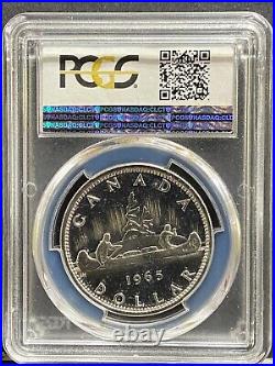 1965 Canada Silver Dollar PCGS PL66CAM Cameo PL 66 (223) Type 1 Small Beads