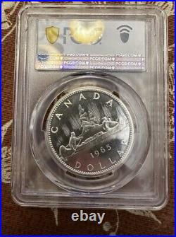 1965 PL-67 Cameo $1 Canada Silver Dollar Coin PCGS Top Pop Cameo Blunt 5 T1