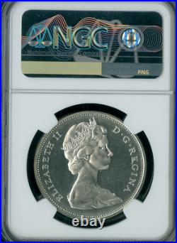 1965 S1$ Dollar Elizabeth-ii Canada Ngc Pl67 Small Beads Point 5 Type-1 Rare R6