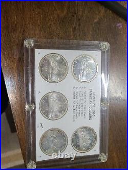 1965 Silver Dollars Canada All Types. Small Medium, Large Beads Blunt, Pointed