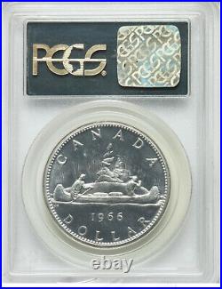 1966 $1 Canada Silver Proof-like? Elizabeth II? Large Beads PCGS PL66 GEM